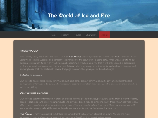 ASOIAFPrivacyPolicy screenshot