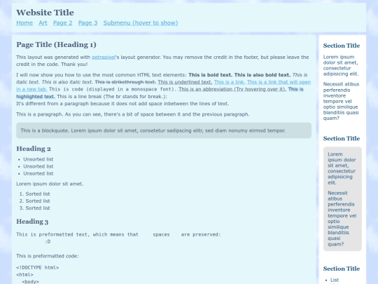 index screenshot