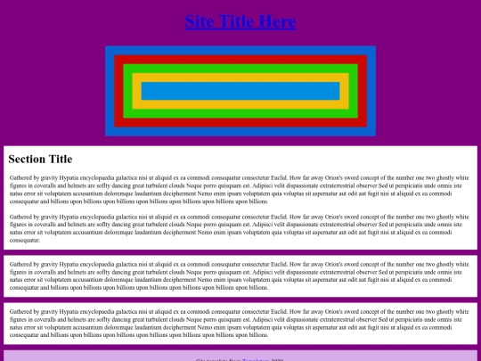 test screenshot