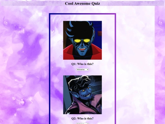 DIV/Quiz screenshot