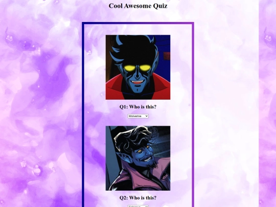 Quiz screenshot