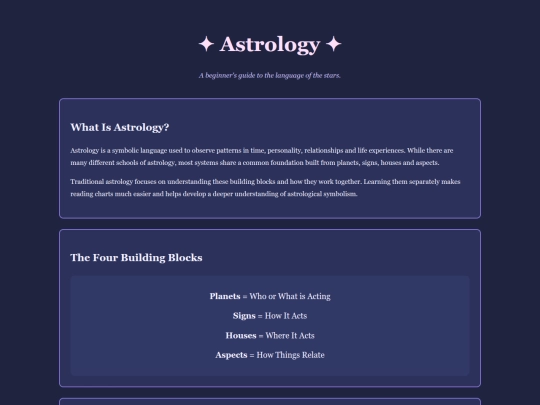 astrology screenshot