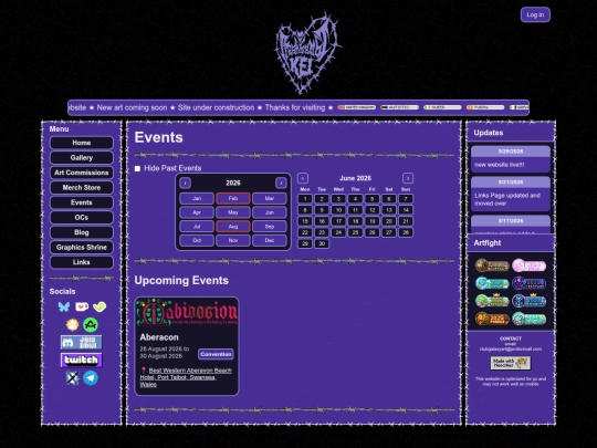 events screenshot
