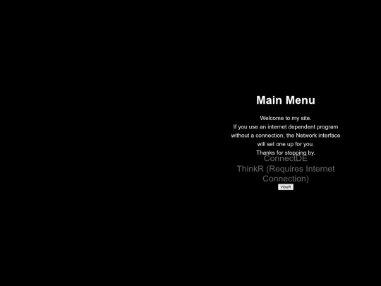 Menu screenshot