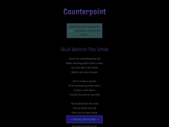 lyrics/skull-behind-the-smile screenshot