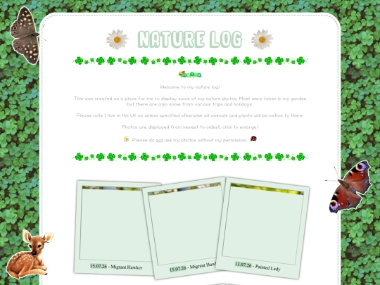 Pages/NatureLog screenshot
