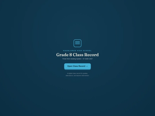 Index screenshot