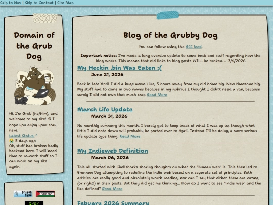 blog screenshot