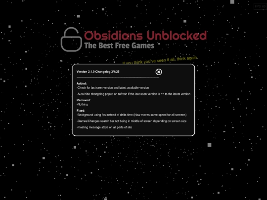 Obsidians screenshot