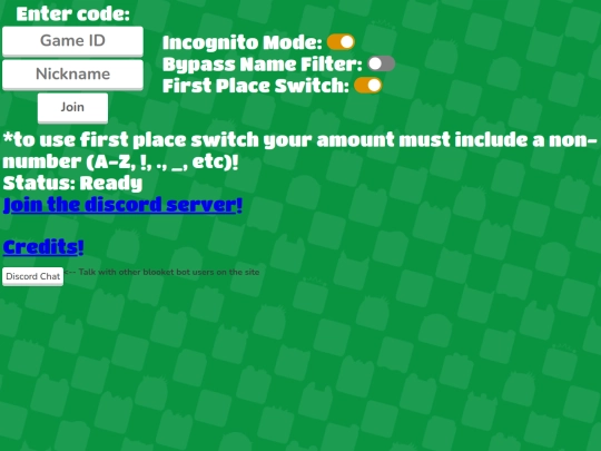 blooketbot screenshot