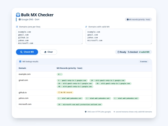 tols/bulkmxchecker screenshot