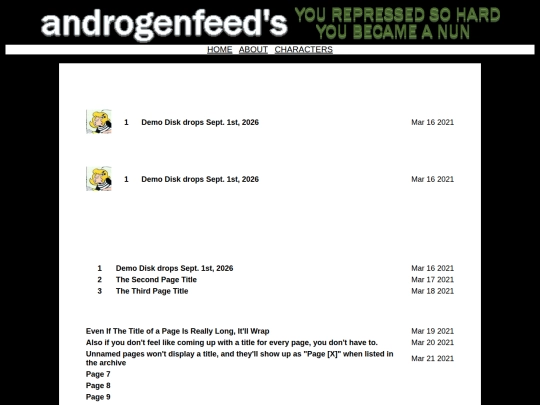 archive screenshot
