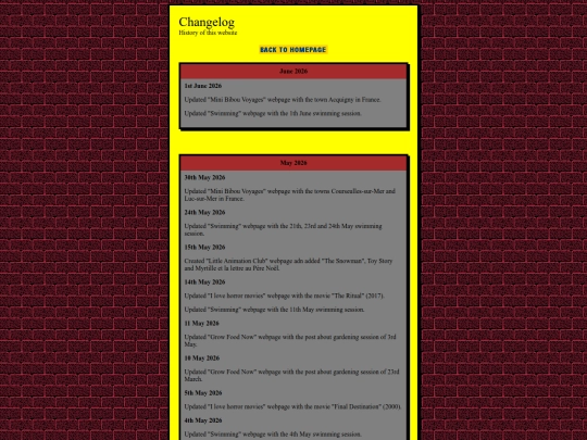 changelog screenshot