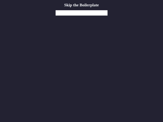 boilerplate screenshot