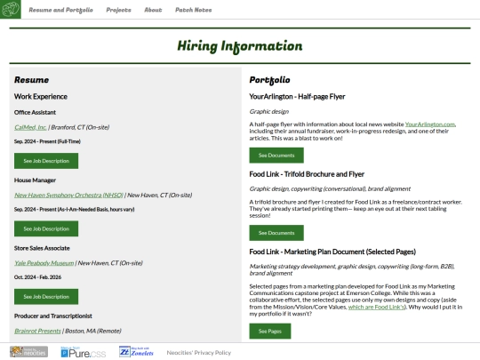 resume screenshot