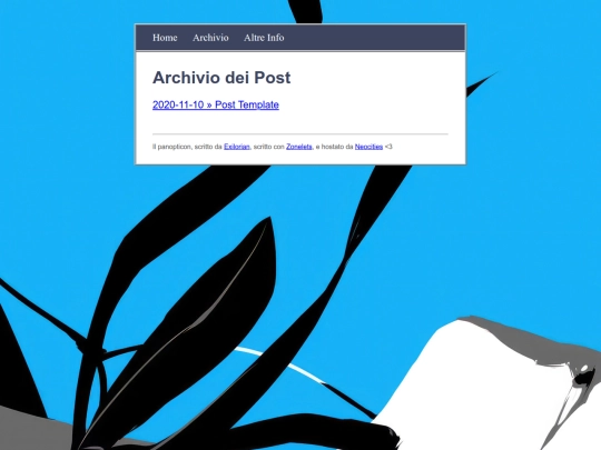 blog/archive screenshot