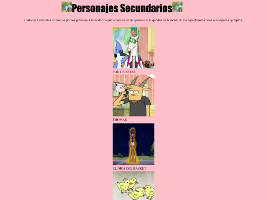 proyecto/secundarios screenshot