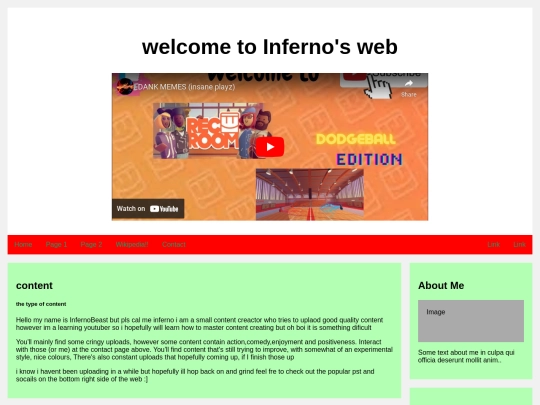 website/sample screenshot