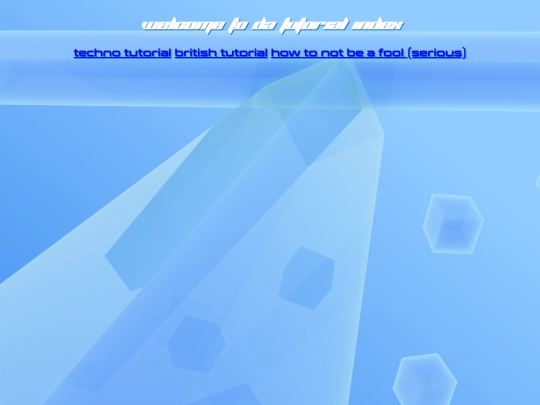 content/tutorials screenshot