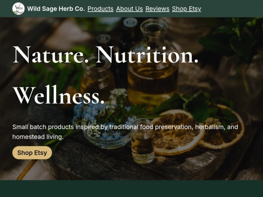 Wild_Sage_Herb_Co_V2 screenshot