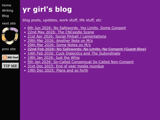 blog/home screenshot