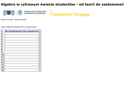index screenshot