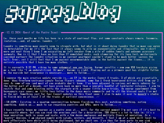blog screenshot
