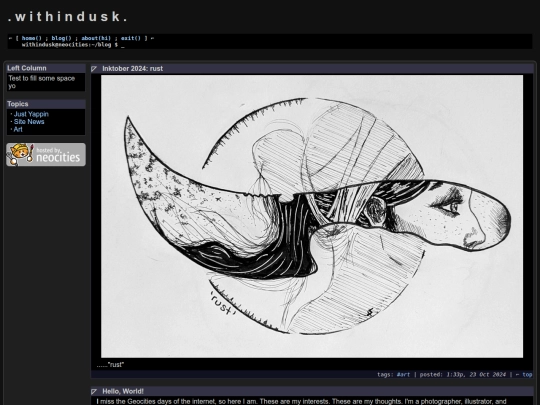 blog screenshot