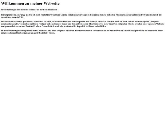 Resume screenshot