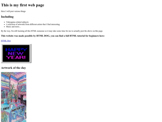 myfirstpage screenshot