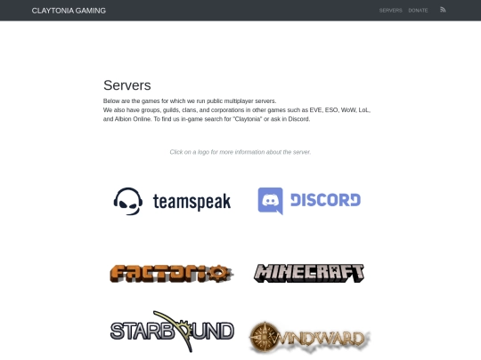 servers screenshot
