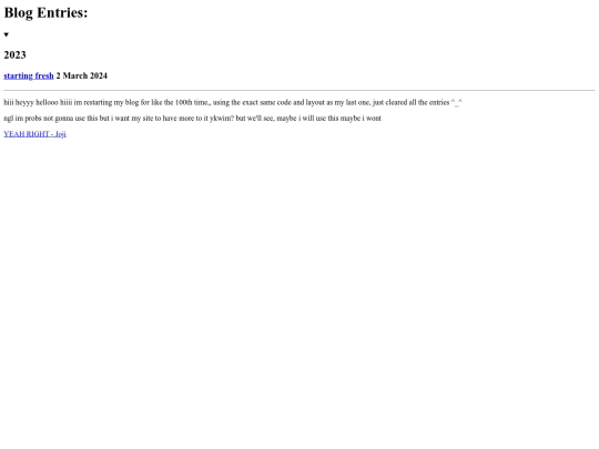 entries screenshot