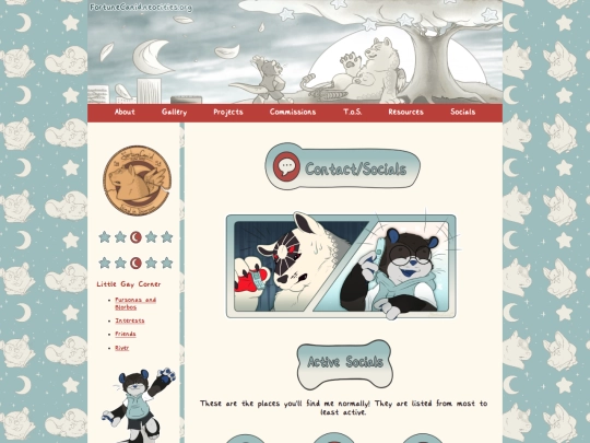 Socials screenshot