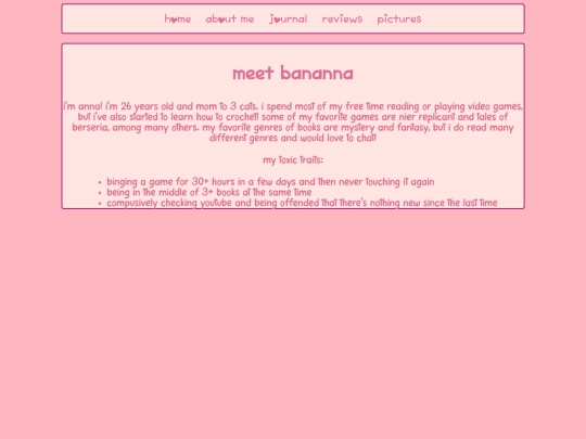 aboutMe screenshot