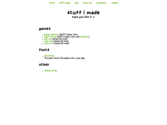 stuff-i-made screenshot