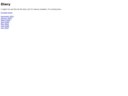 diary screenshot
