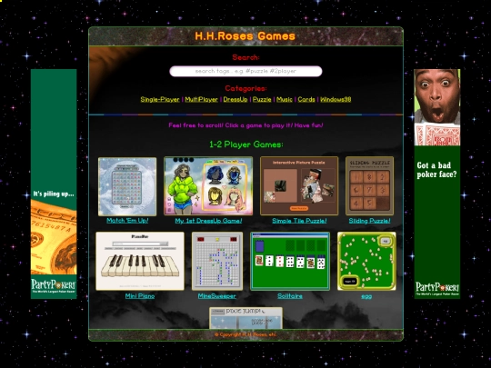 games-mini-page screenshot