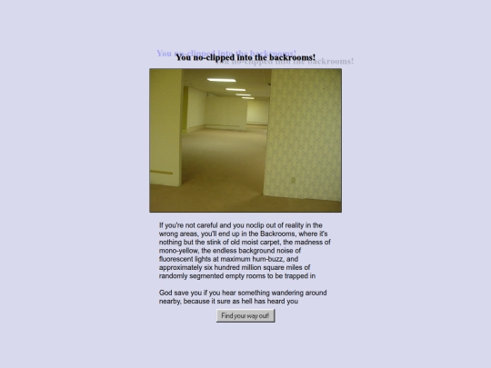programs/the-backrooms screenshot