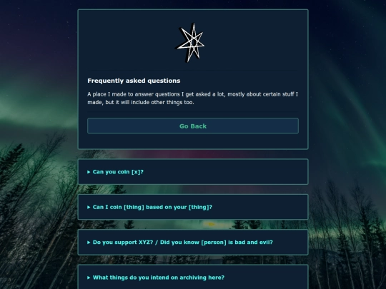 faq screenshot