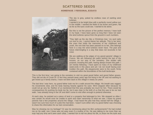 Personal Essays/scatteredseeds screenshot
