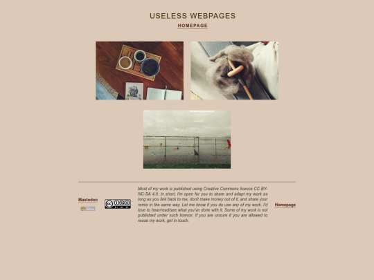 uselesswebpages screenshot