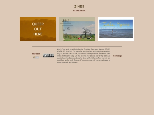 zines screenshot