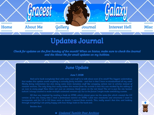 Journal/Updates screenshot