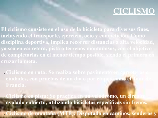 Ciclismo screenshot