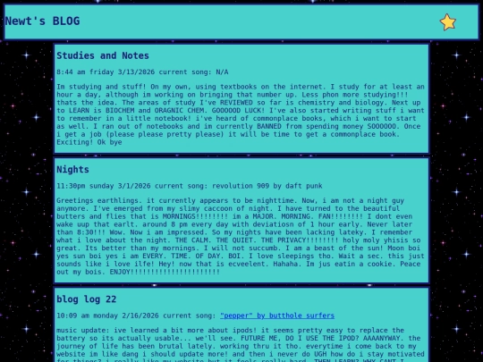 blog screenshot
