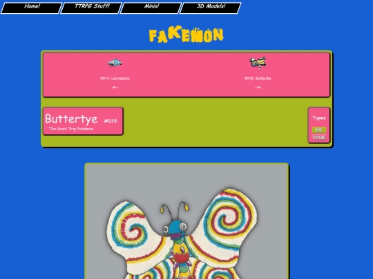 pokemon/fakemon/dex/015_buttertye screenshot