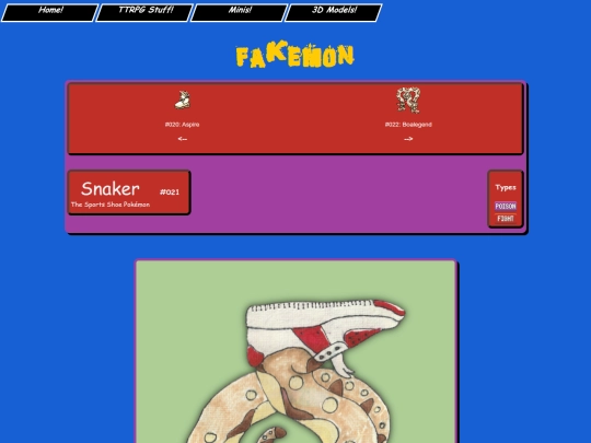 pokemon/fakemon/dex/021_snaker screenshot