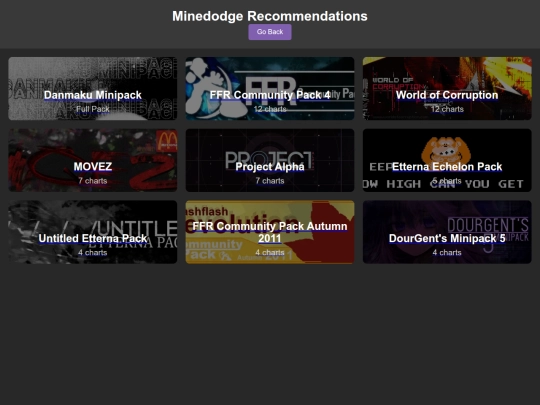 minedodgerecs screenshot