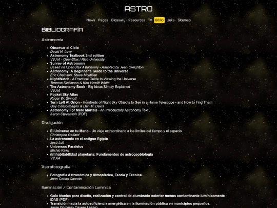 astro/biblio screenshot
