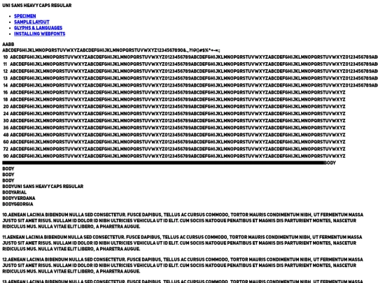 assest/uni_sans_heavy-demo screenshot